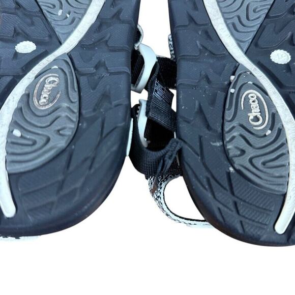 Chaco Z/Volv Womens Black White Toe Ring Sporty Sandals Hiking Caming Shoes sz 7 - Picture 14 of 16